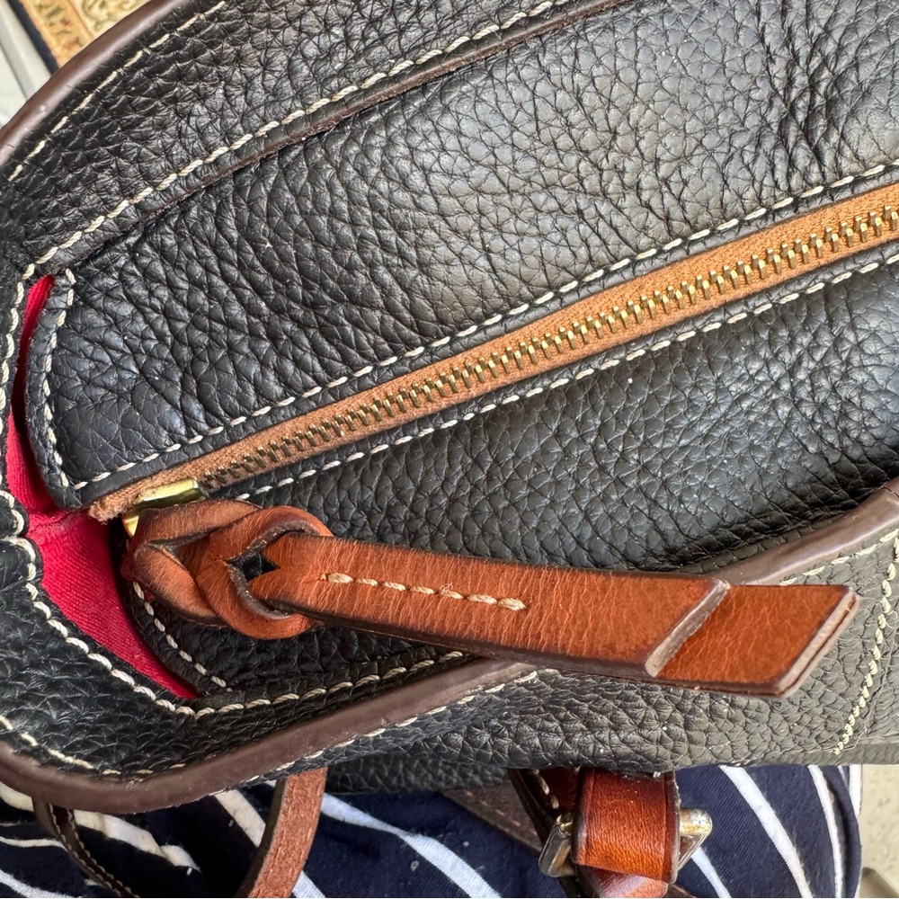Dooney & Bourke Pebble Grain Leather Lexington Shopper Black Purse Shoulder Bag - Picture 8 of 8